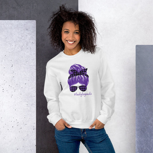 #LadyLegends Crew Neck Sweatshirt (Purple)