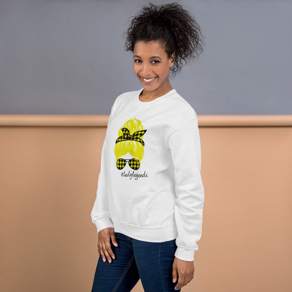 #LadyLegends Crew Neck Sweatshirt (Yellow)